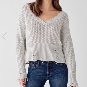 DL1961 Freeman Alley Distressed Sweater - Large